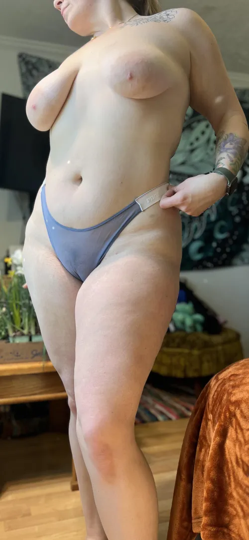 This mesh thong is sexy as fuck!