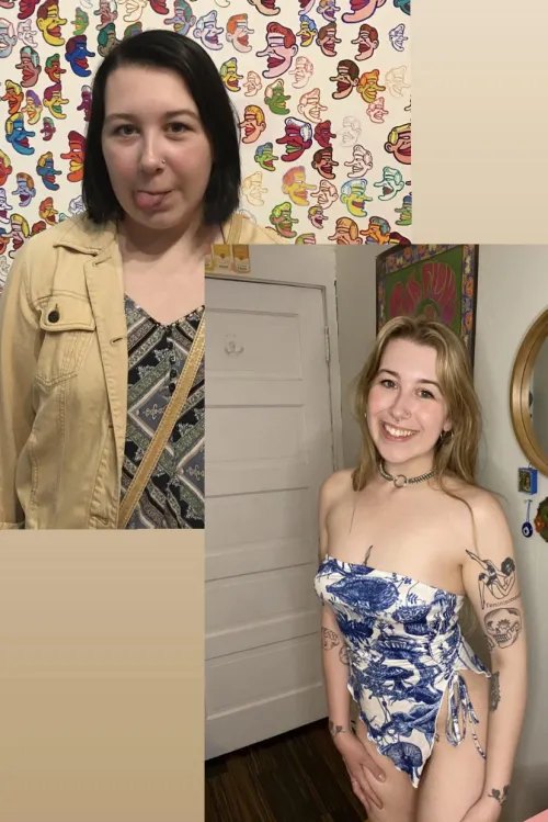 💘5 year before and after💘