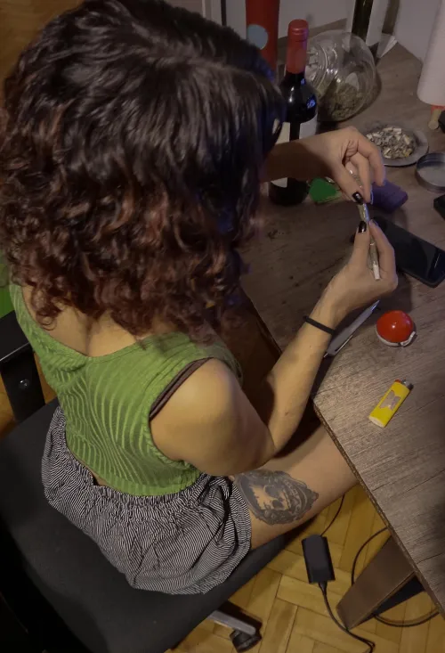 Best caption of a very fun night💚