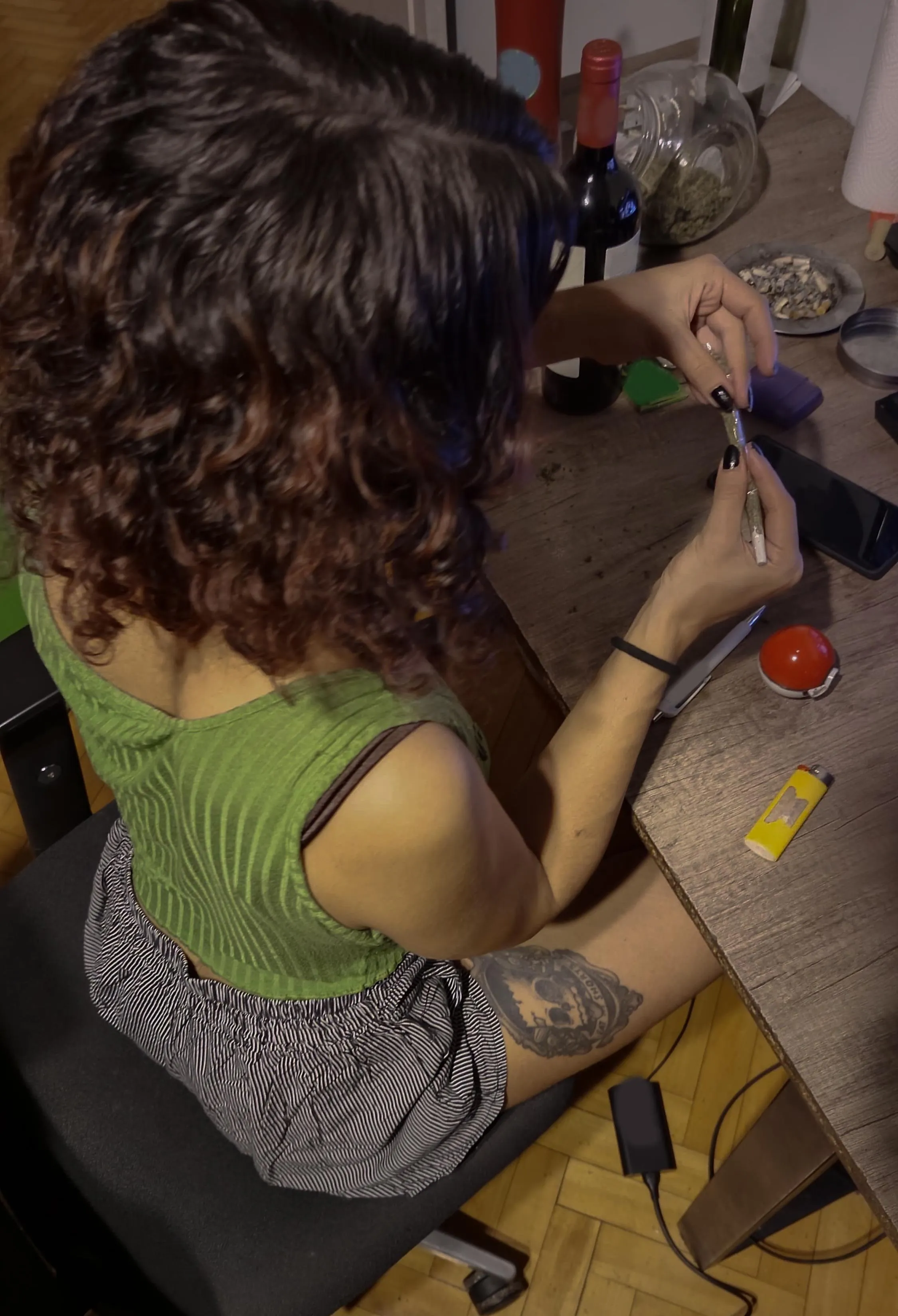 Best caption of a very fun night💚