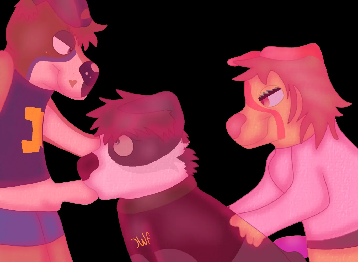 College Party (my art) [M/M/F]