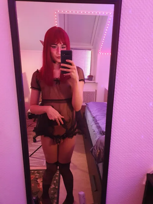 Elf girls are cuter with chastity cages ♡