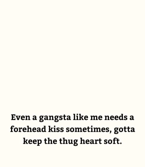 Even baddies melt for forehead kisses 🫠