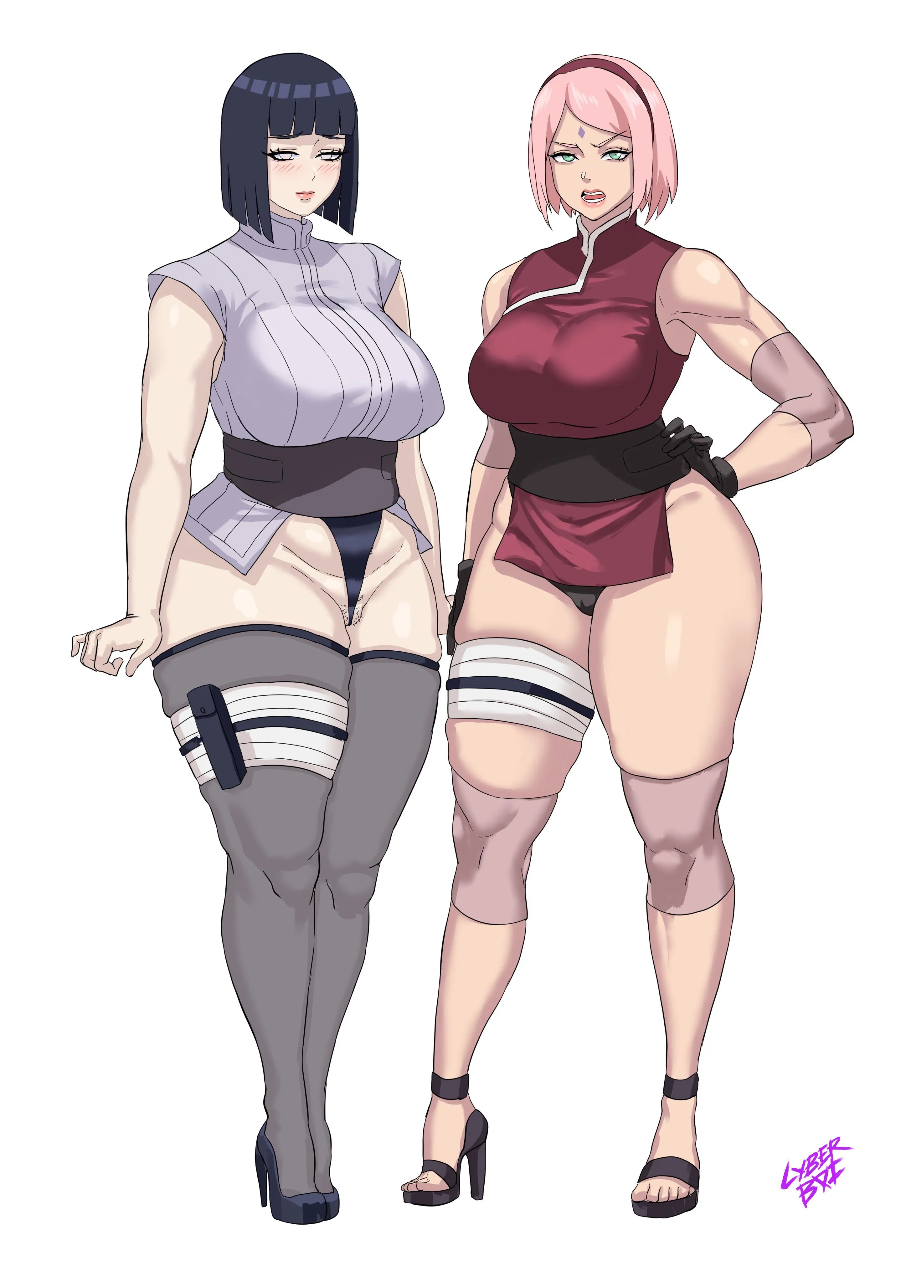 Hinata & Sakura (Cyber Boi)
