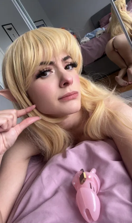 I think you wanna get locked and away, dominated by a cute elf