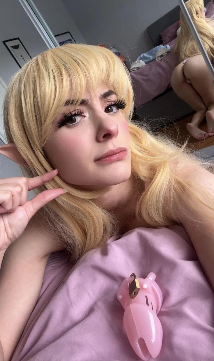 I think you wanna get locked and away, dominated by a cute elf