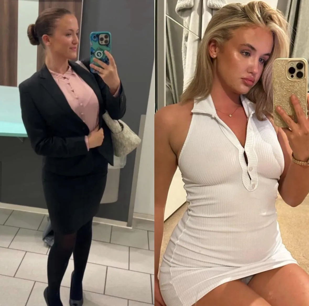 I went from smart nerd to blonde bimbo