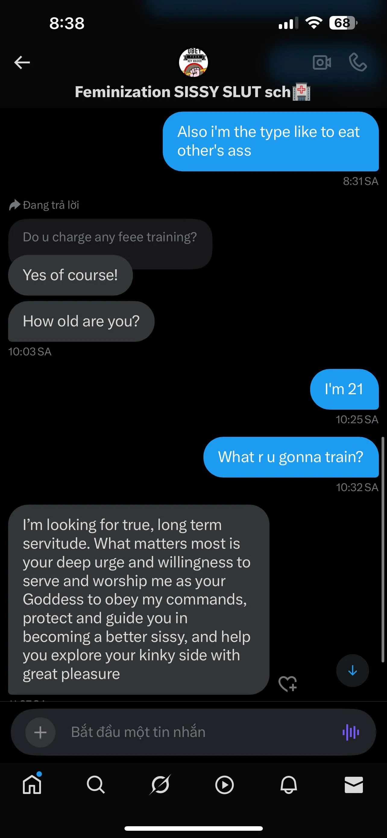 Is this normal for training into sissy?