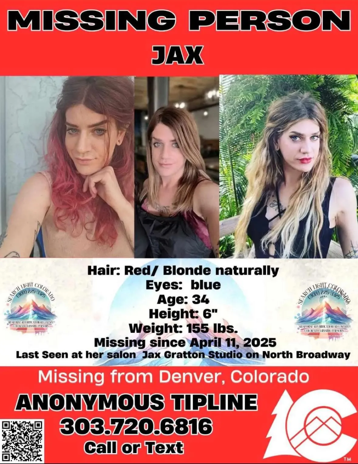 Jax, an adult model, one of us is missing. U love her photos, now step up n help her!!!