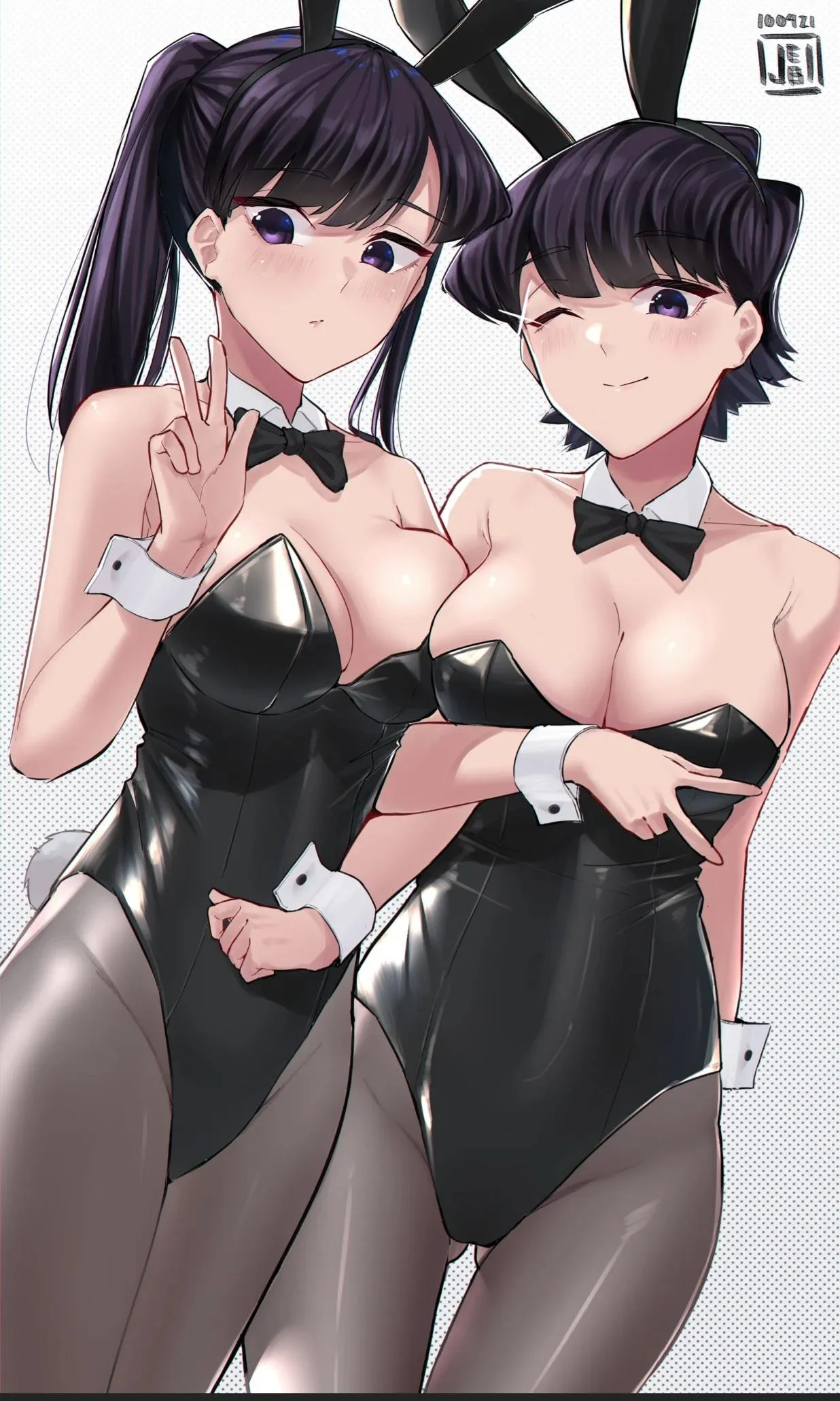 Komi Mother Daughter bunny outfits (jebiii)