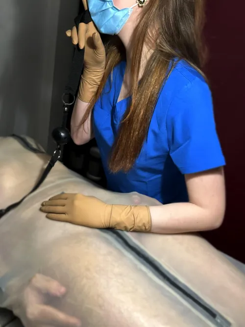 look at him..like a package