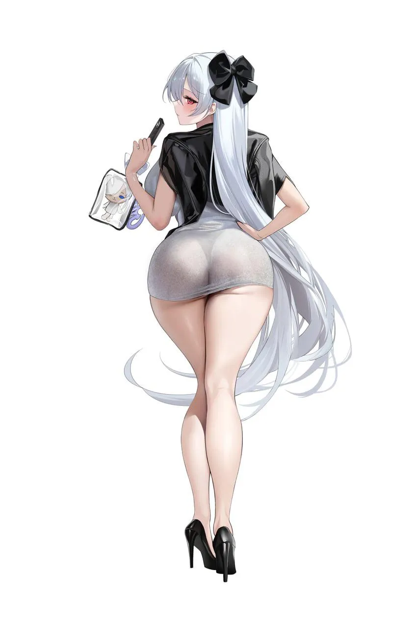 Cinderella from Behind in a See-through Dress [Nikke]