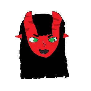 Crappy doodle of meru using ms paint laying on my bed with a mouse (beginner artist obviously)