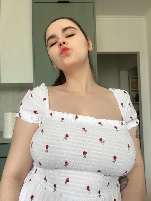 My kiss is small but with a big soul