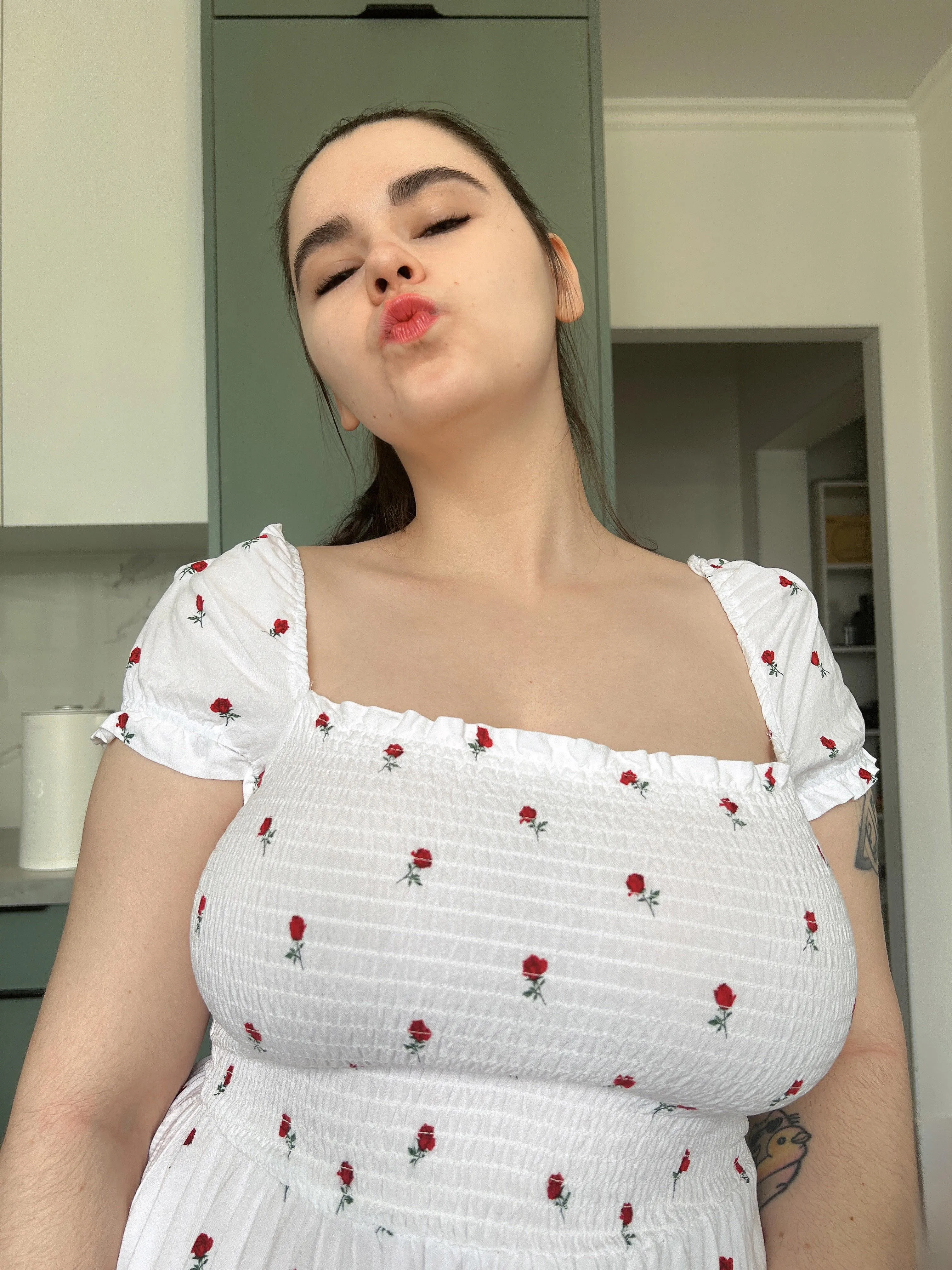 My kiss is small but with a big soul