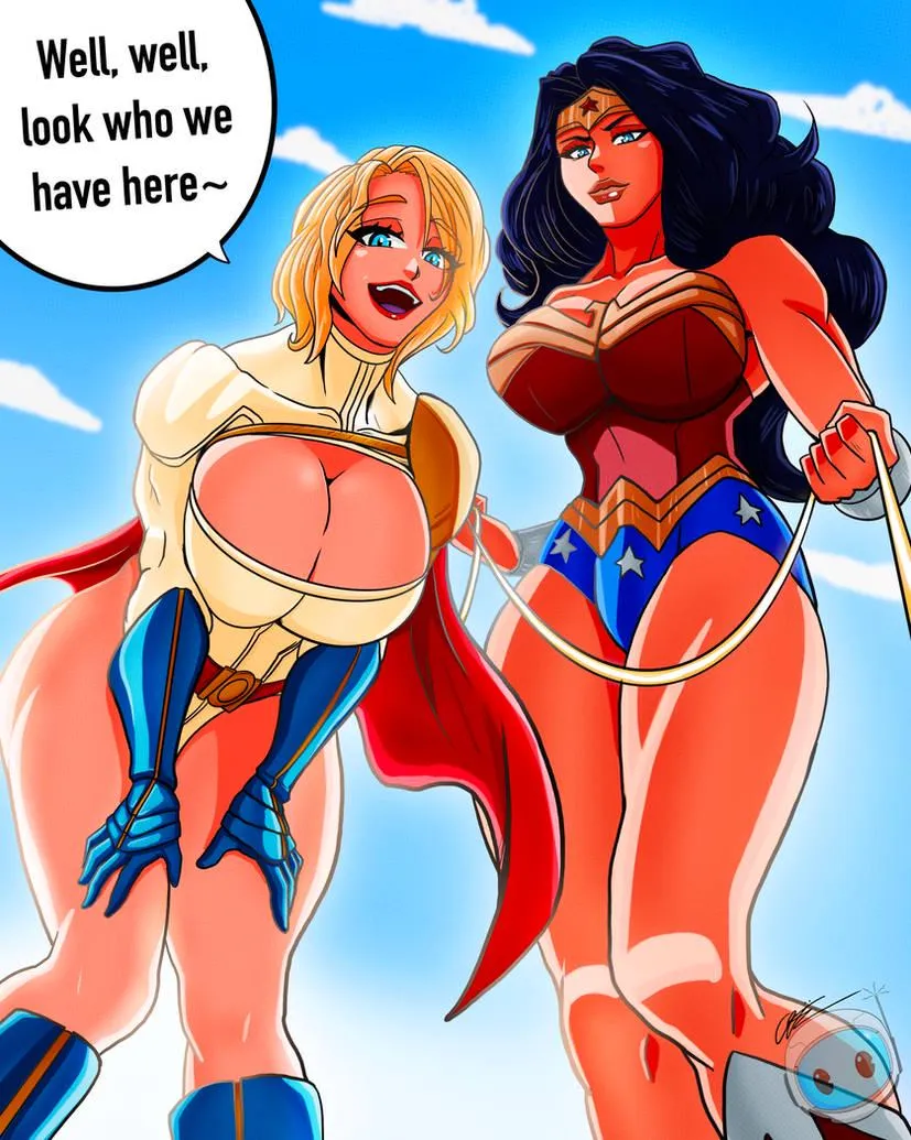 Power Girl and Wonder Woman (Reach008)