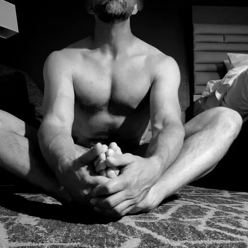 Just a little more naked stretching .... hope ya don't mind