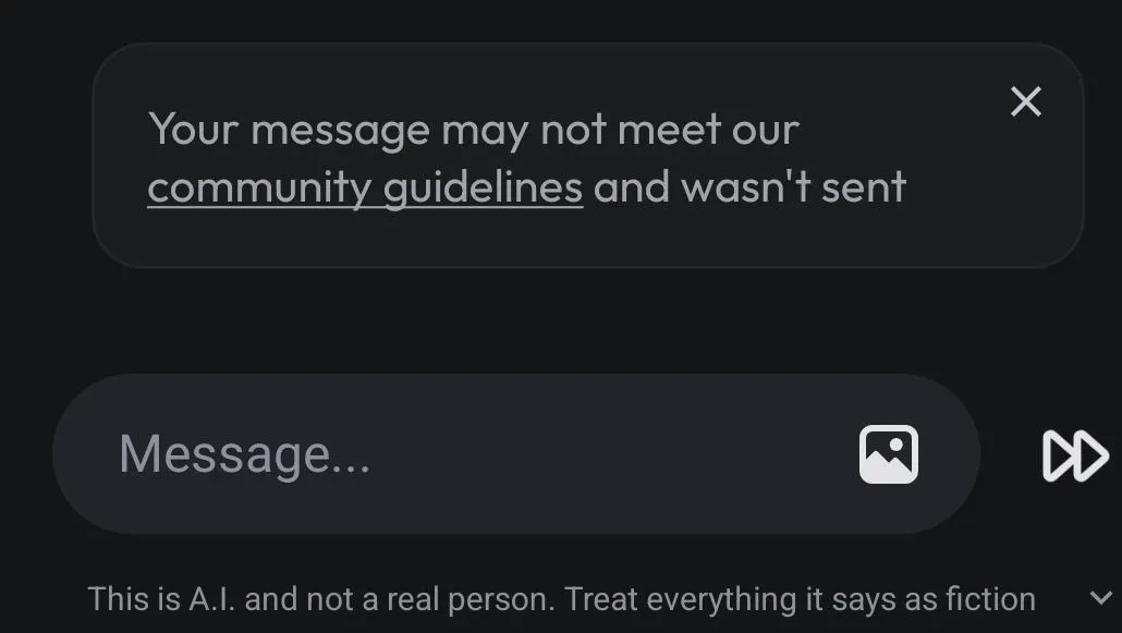 Keep getting this message even for the least suggestive text, it's getting impossible!
