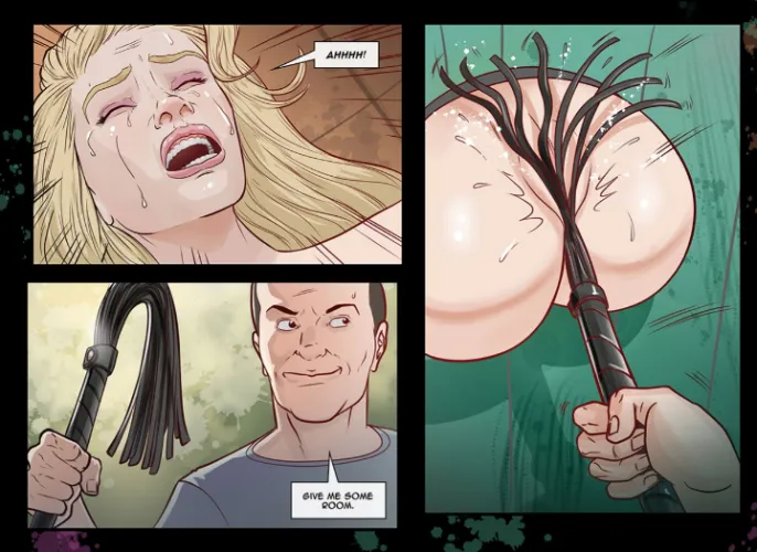 Whipping the pussy of the wallgirl