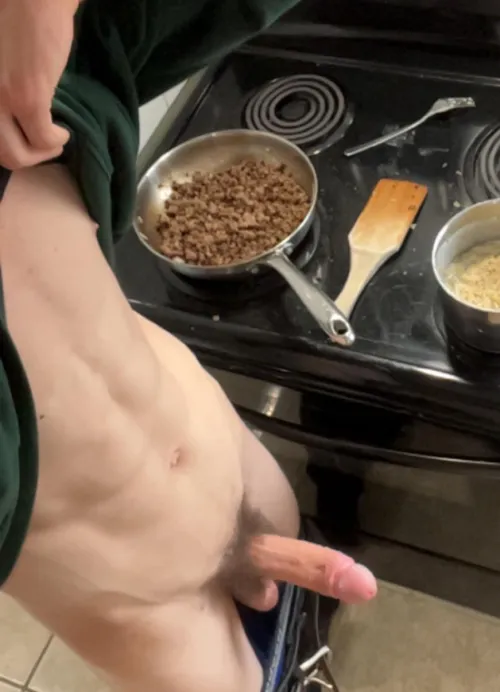 [19] Cooking dinner