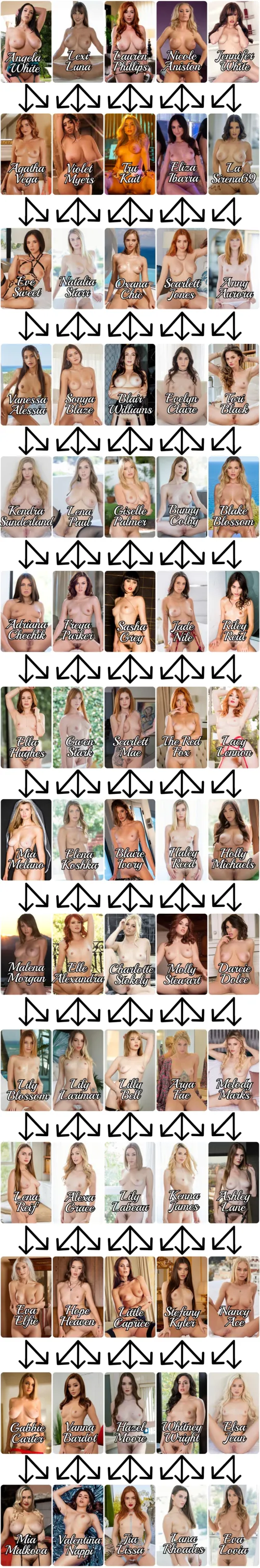 Choose one from each row. You can only follow the direction of the arrows.