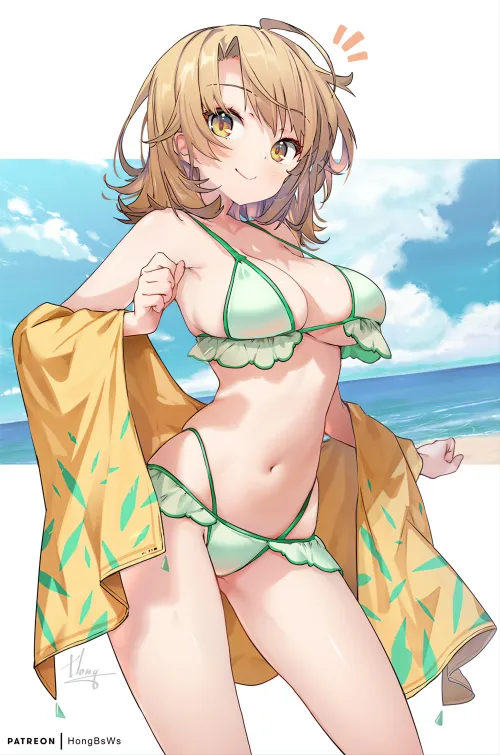 Iroha's frilly swimsuit