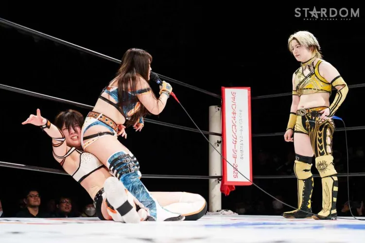 Koguma hitting Lady C with the stinkface