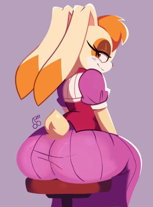 Vanilla sitting down