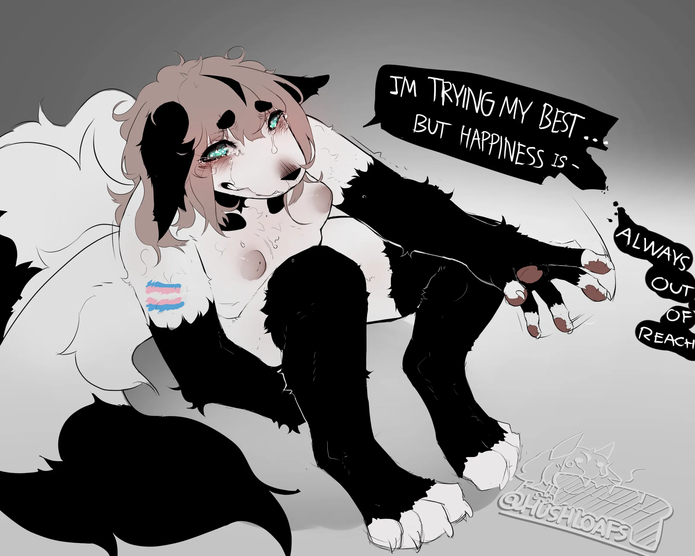 A painful life,But even so (hushloafs)