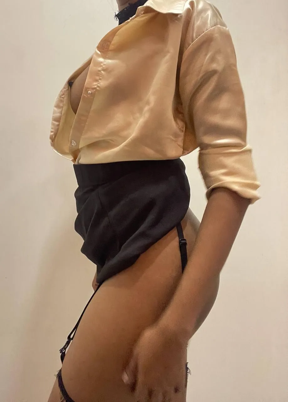 Buttoned up just enough to keep your eyes begging