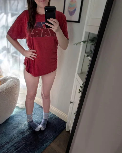 Days off mean walking around pantsless, obviously