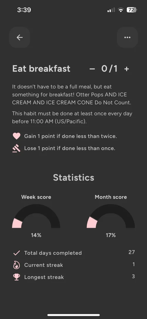 I am unreasonably proud of how specific I’m making her get 😎