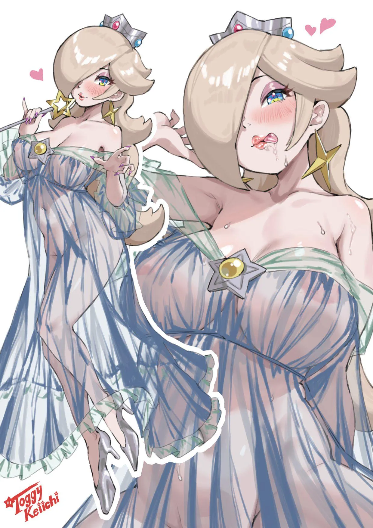 Rosalina's see through dress (Toggy Keiichi)