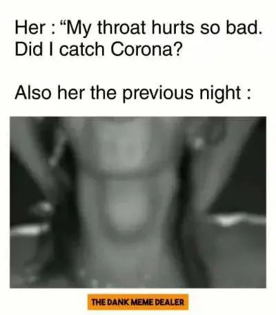 She deep-throated the symptoms