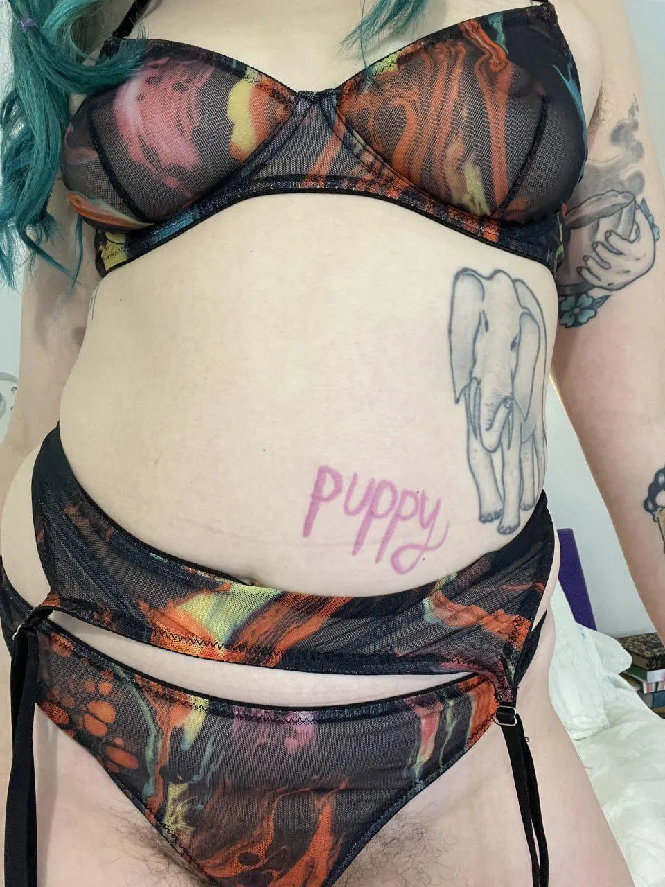 lingerie was made to frame what’s already dripping