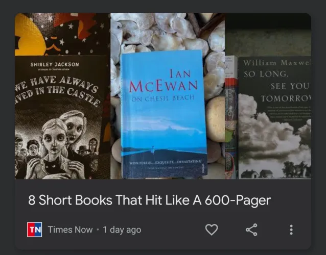 Short books guys!