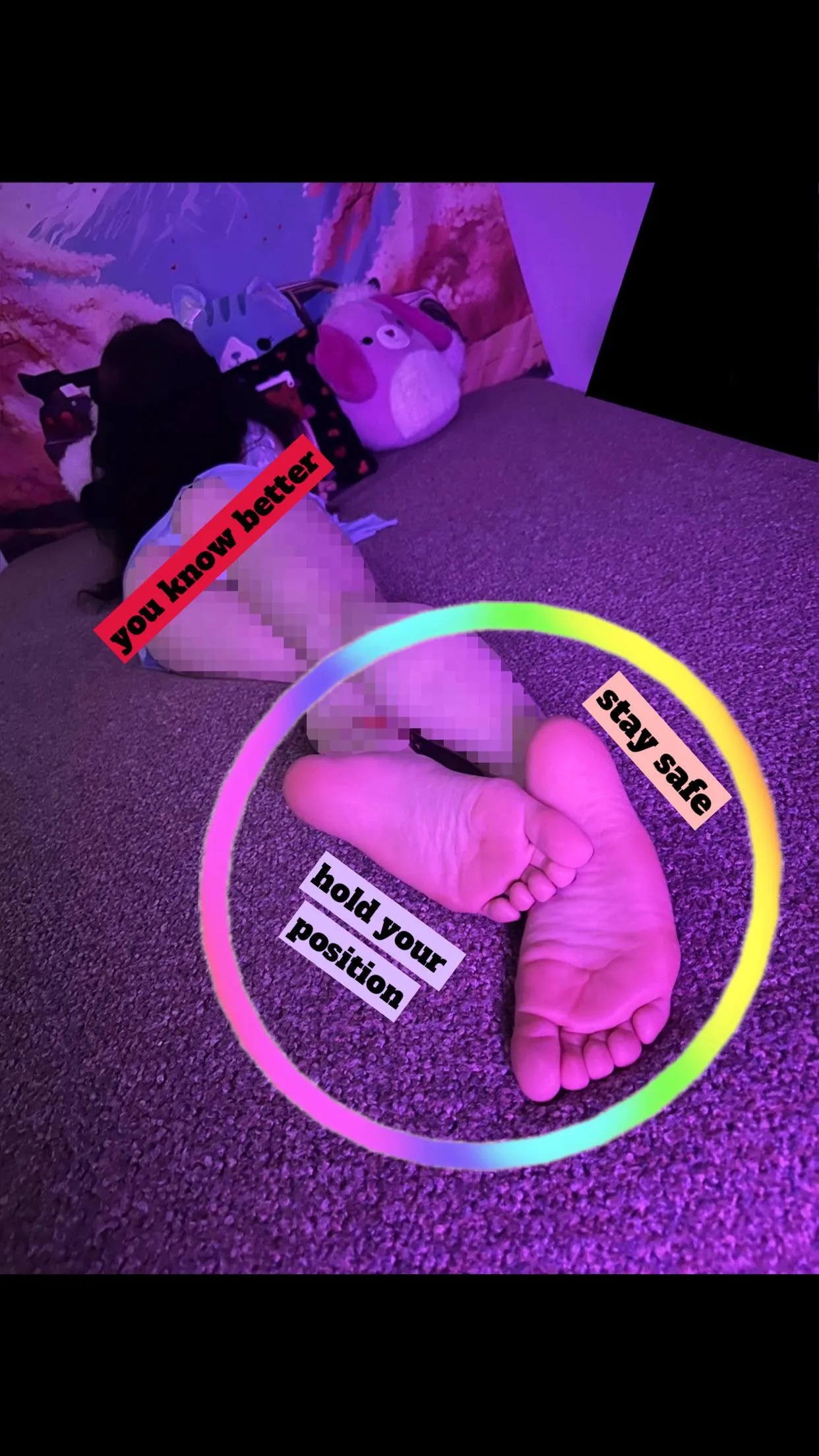 your circle is your allowance, pet, don't be greedy. stay there.