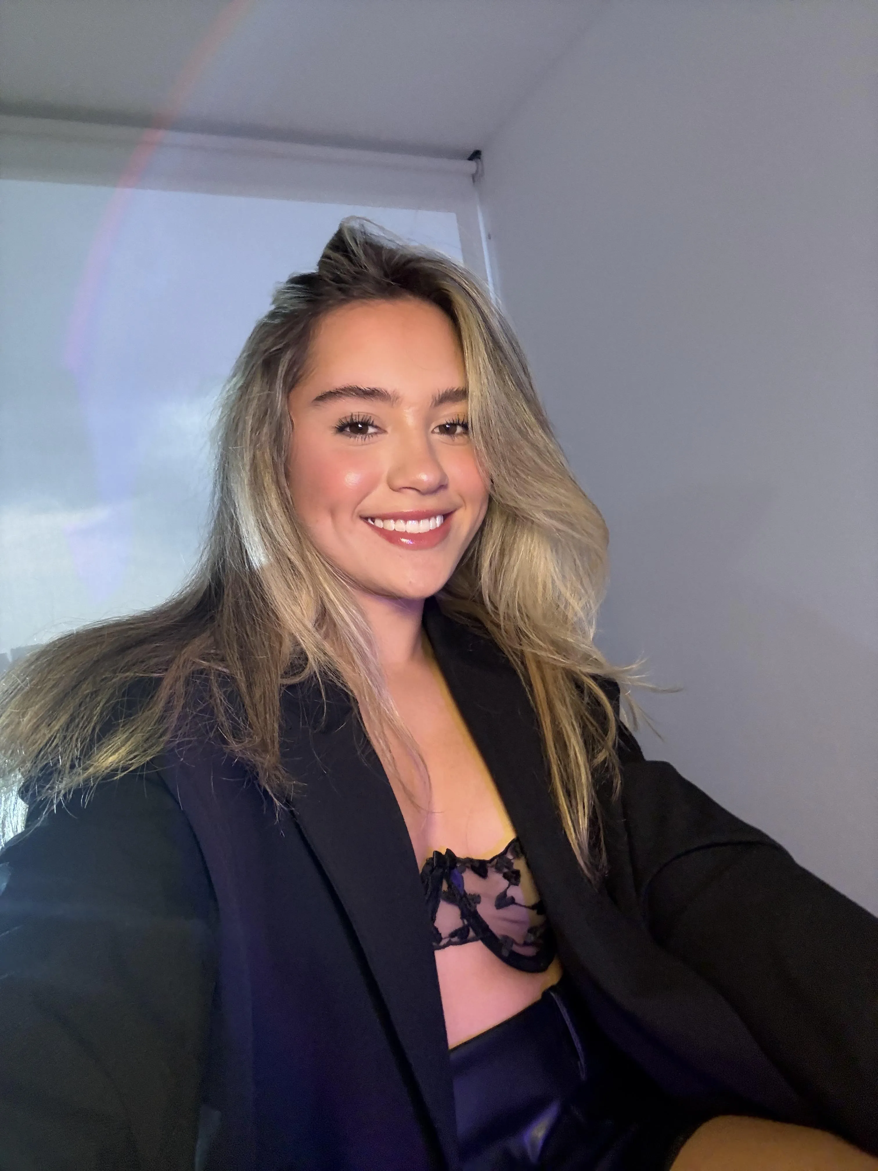 Being happy and naughty looks good on me