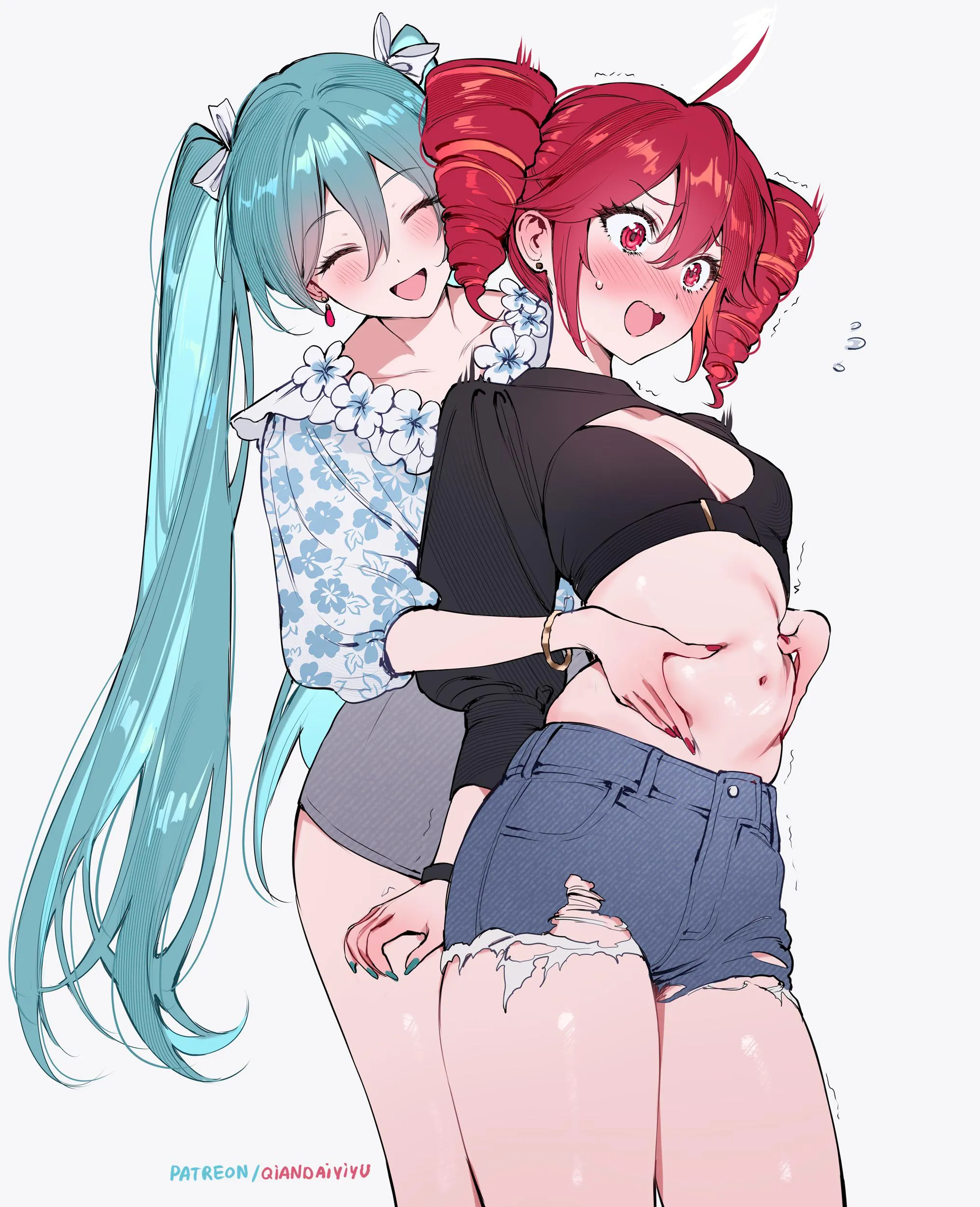 Cute Hatsune Miku & Kasane Teto [Vocaloid]