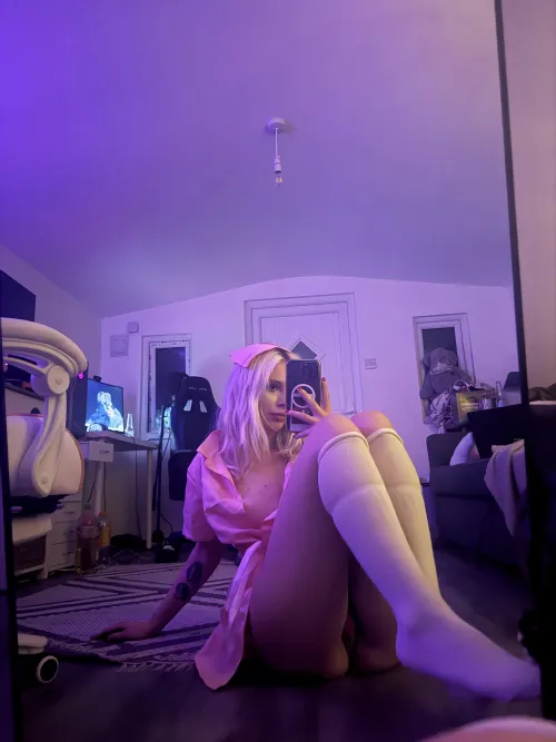 do you like long socks or short socks on me? :)