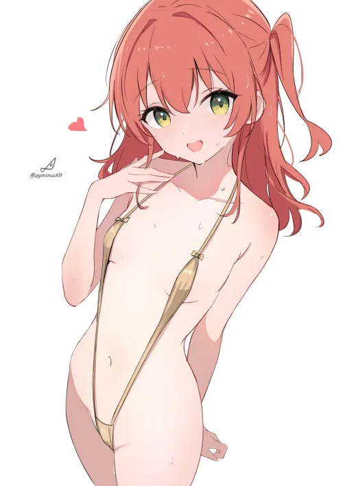 Kita in Golden String Monokini (@qyMinusk9)