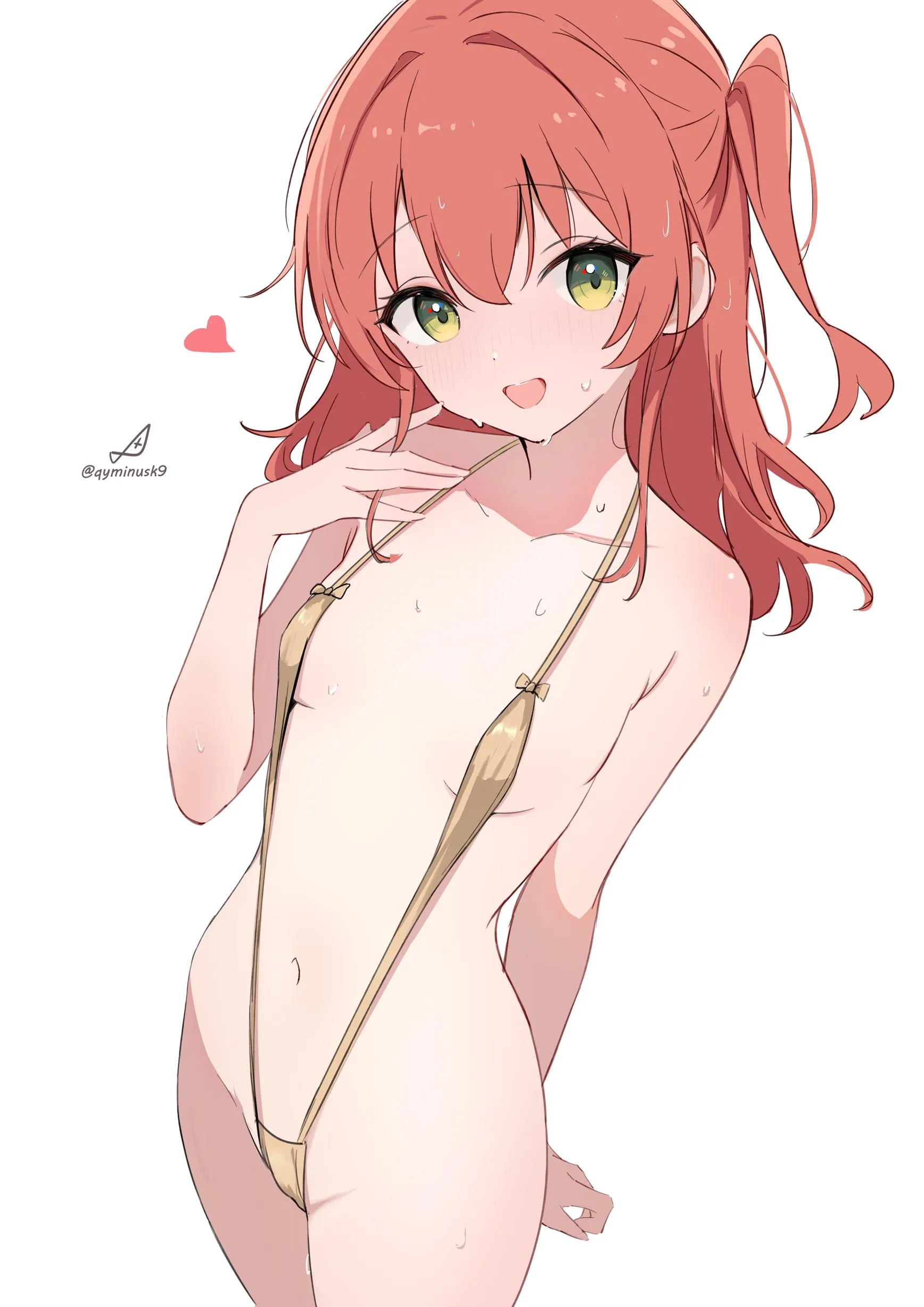 Kita in Golden String Monokini (@qyMinusk9)