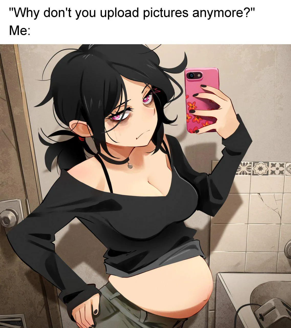 She's kinda occupied at the moment