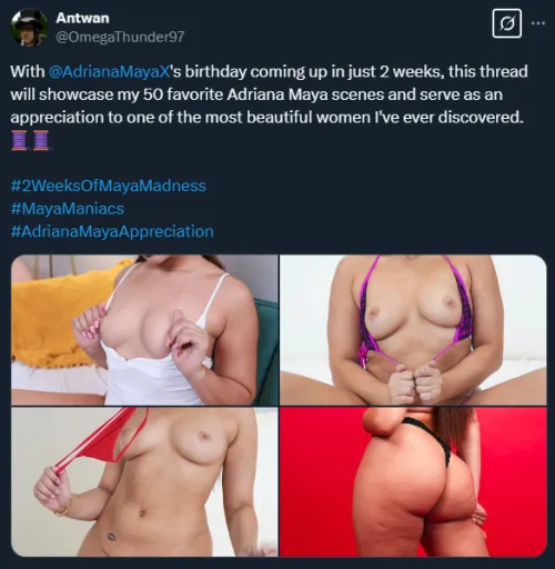 Since next week is Adriana's birthday, I made a thread of my favorite scenes from her. If y'all got a Twitter account, don't be afraid to follow me there.