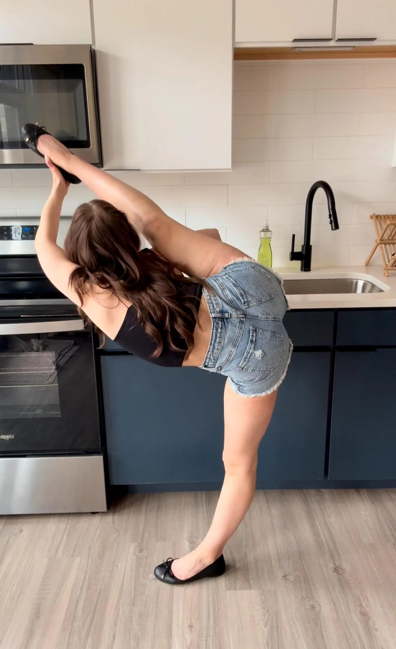 Stretching in flats 💙