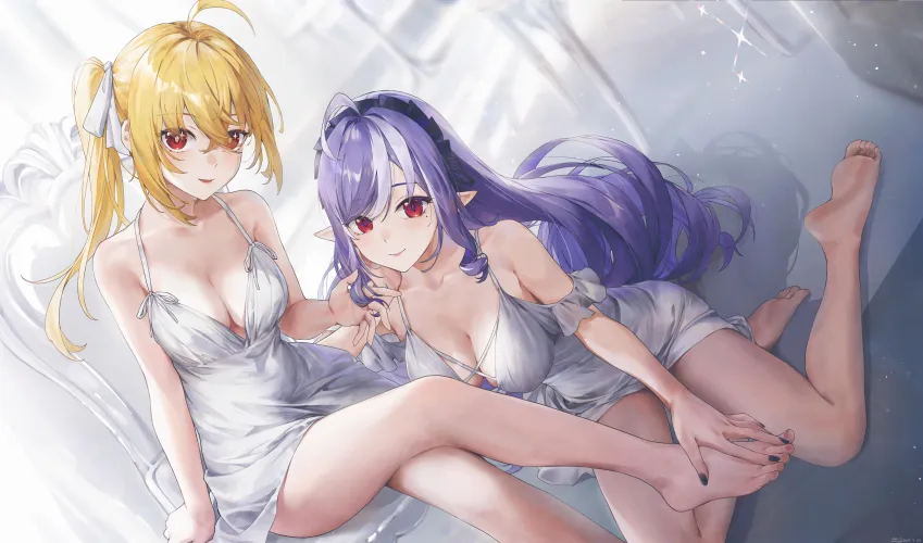 Vivian & Lucy in night gown [Zenless Zone Zero]