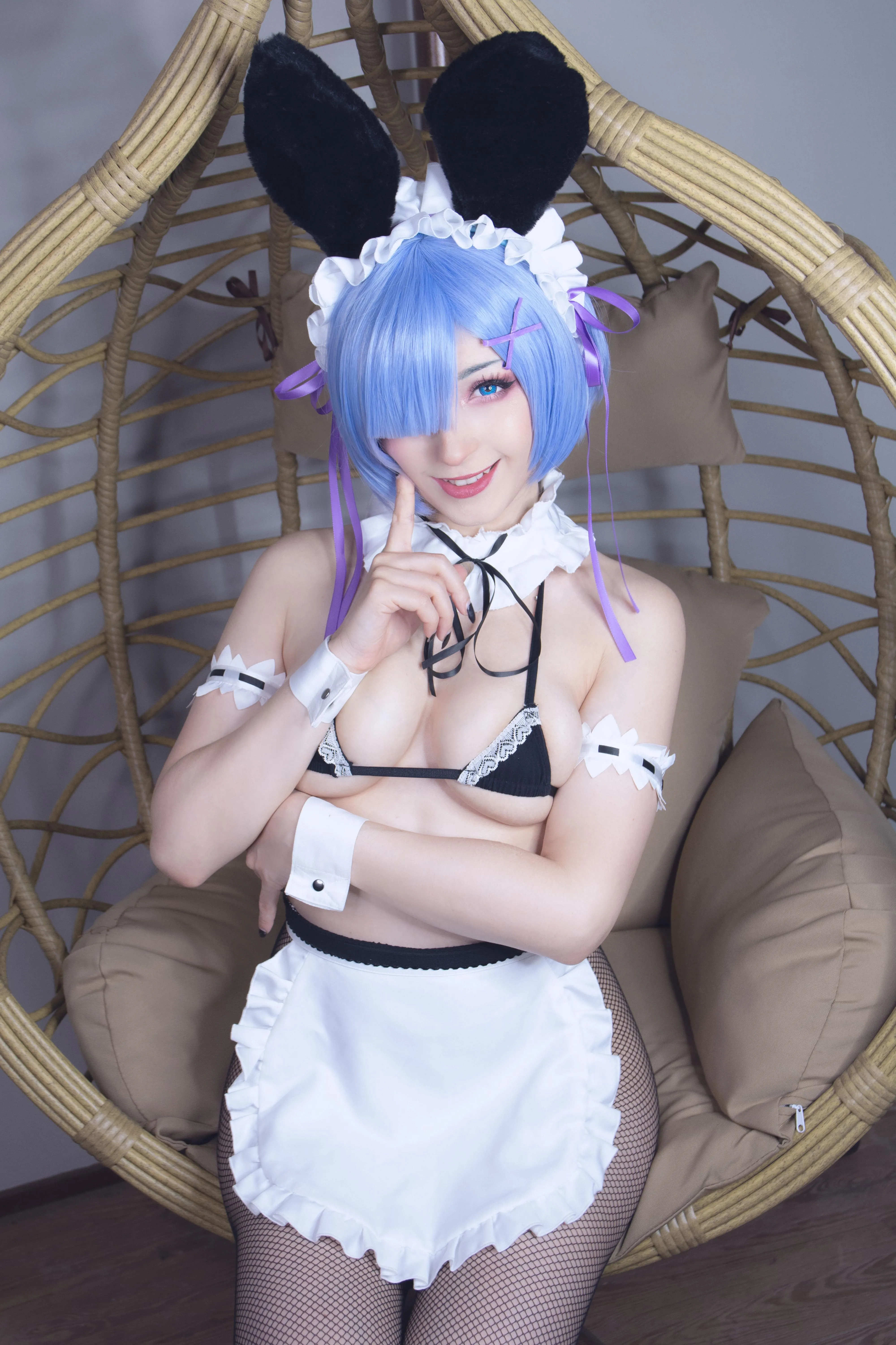 Who knew bunny girls liked being chased... and pinned?