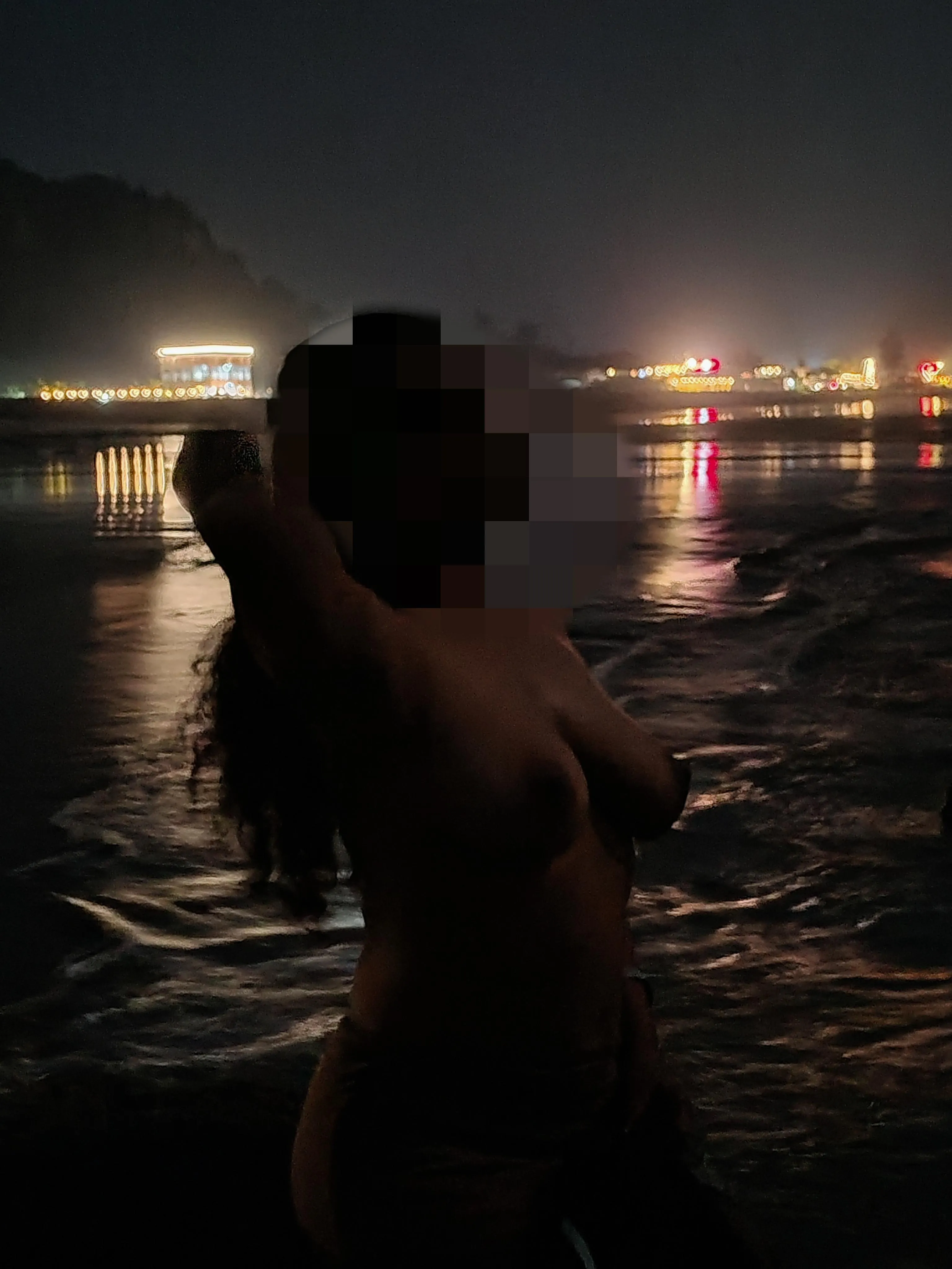 Wifee accepted the dare and went topless in Cox'bazar bazar Sea beach.