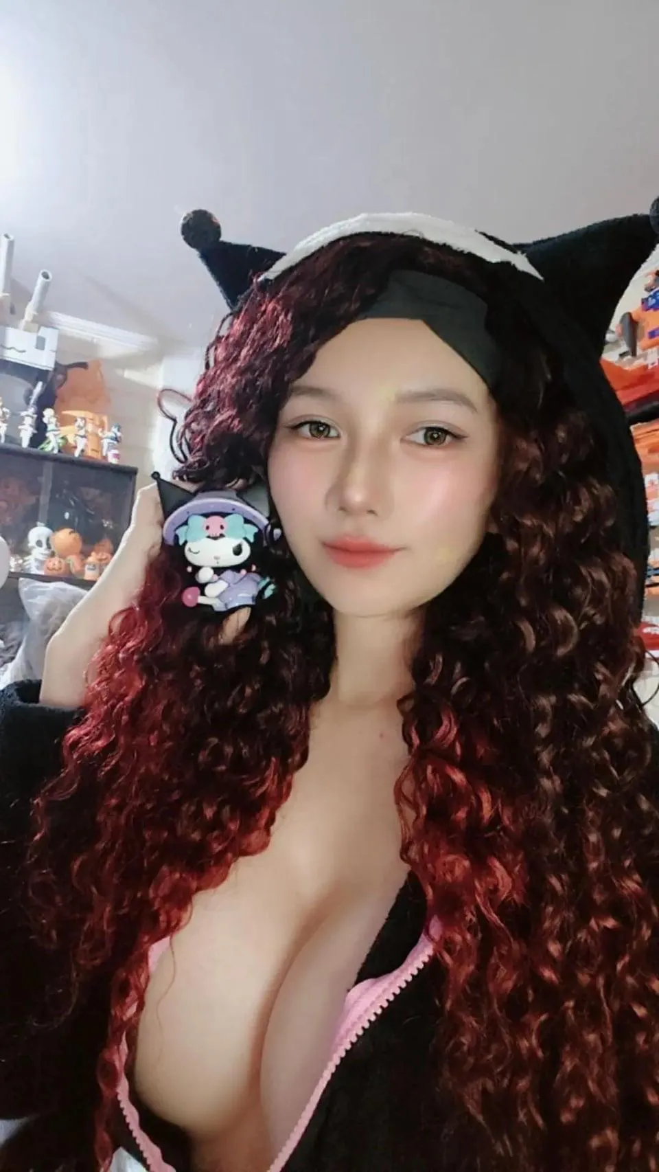 Wrapped in Kuromi, spilling a little charm!