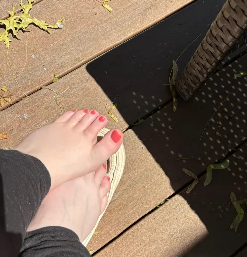 You're ready to worship my toes